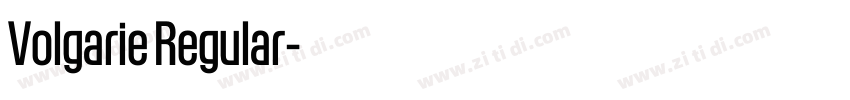 Volgarie Regular字体转换